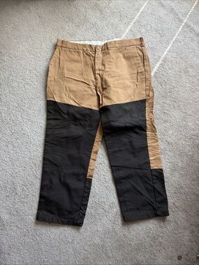 Cabelas Men's Tan Brown Brush Hunting Pants Nylon Pant Legs Size 42 X 30